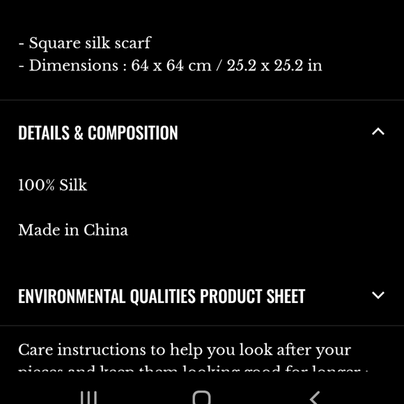 Sezane Cleophee 100% Silk Navy/Camel Striped Scarf - Picture 4 of 4